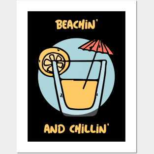 Summer Design- Beachin' and chillin'- Negroni- cocktails Posters and Art